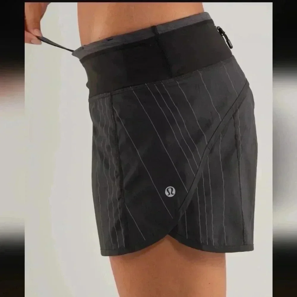 Lululemon Turbo Run Short *Reflective Black